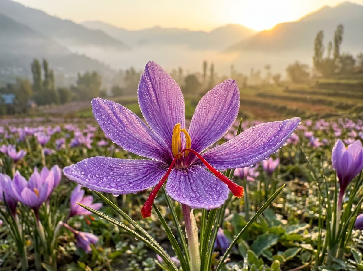 Saffron background